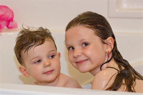 brother and sister in the shower|Family Bathroom Shower stock videos and footage